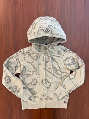 Vintage TNA Gulf Islands Map Zip Hoodie
